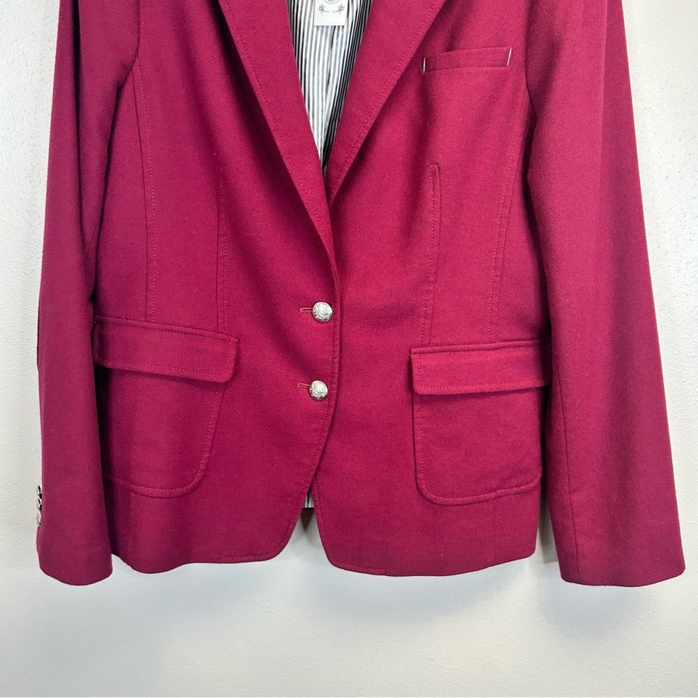 Career Workwear Academia Italian Fabric Size 14 Office Preppy Blazer Banana Rep - Picture 6 of 13
